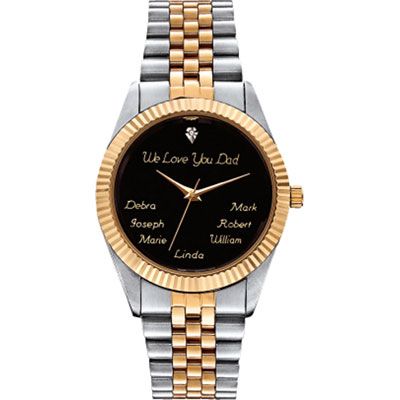 save on GettingtonMens Twotone Family Name Watch